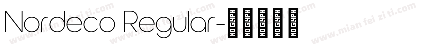Nordeco Regular字体转换